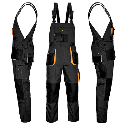 New Bib and Brace Overalls Men Work Trousers Dungarees Multi Knee Pad Pocket. New Bib and Brace Overalls Men Work Trousers Dungarees Multi Knee Pad Pocket.