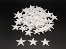White Plastic Acrylic Stars Craft Supply Amer...