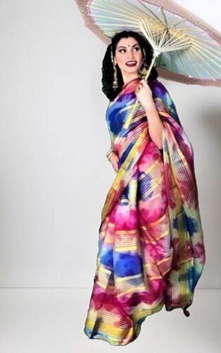 Organza Sari Damen Partywear - Bild 2 von 4