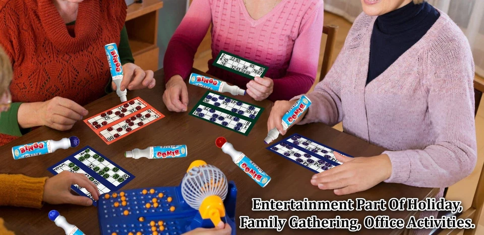 48 x Jumbo Bingo Dabbers Non-Drip Markers Pens Family Game Red Blue Green Purple - Image 4 of 4