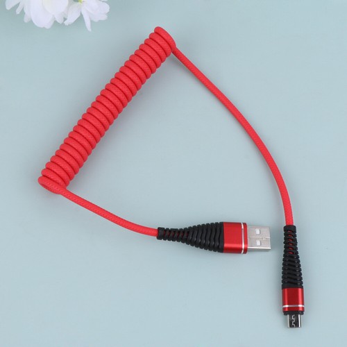 Phone Charger Cord Coil Spring Charger Cable Useful - Photo 11 sur 23