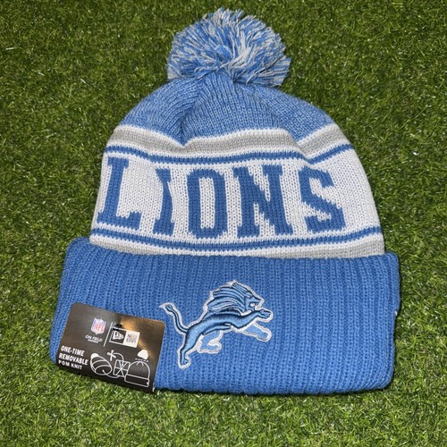 Beanie Detroit Lions Adult Winter Knit Hat Cap Toboggan Sideline USA New Era USA