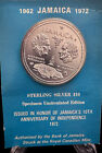 1972 Jamaica Silver $10 Dollar Coin Uncirculated 10th Anniversary of Independenc