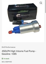 On3 Performance 450lph High Volume Fuel Pump Gasoline E85 Ls