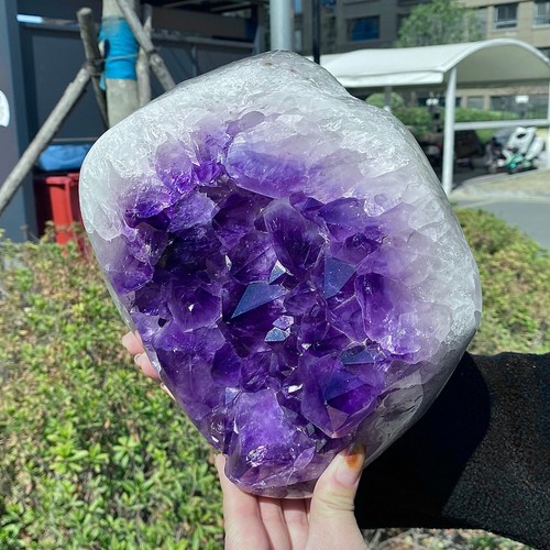 Amethyst Geode Cluster - Deep Purple - Natural Crystal Specimen - 15.9LB - Picture 3 of 14