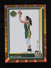 2025 Panini Donruss WNBA Orange Laser 174/199 Nika Muhl #81 1gv4