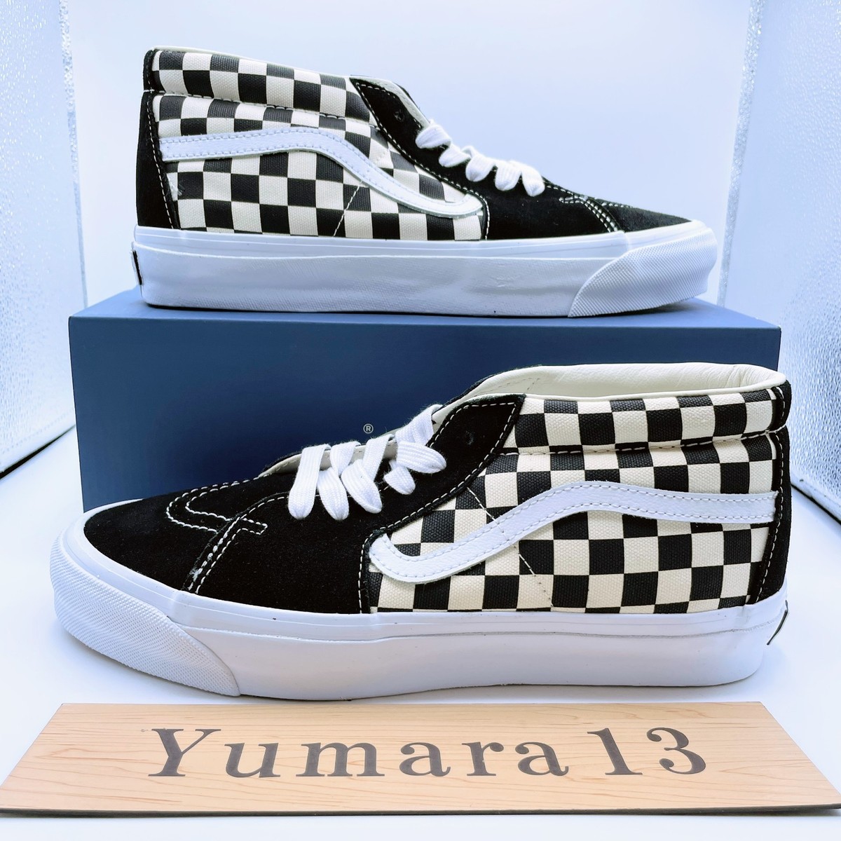 Vans Premium Skate Mid 83 Checkerboard Black VN000CQQ2BO Men's