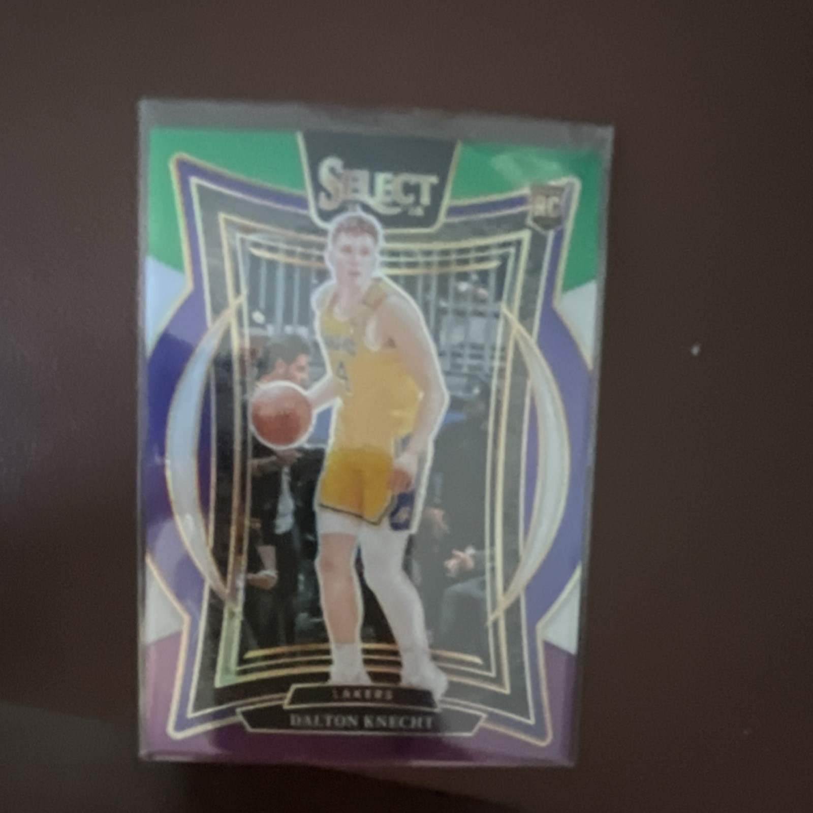 2024-25 Panini Select Dalton Knecht Green White Purple Prizm Lakers Rookie #91