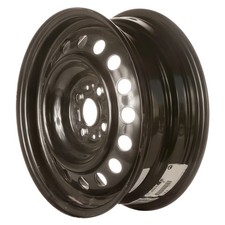 15x5.5 16 Hole Refurbished Steel Wheel Painted Black 560-69447