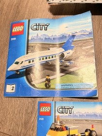 LEGO City 3181 Passenger Plane, 2010. 99% Complete with booklets