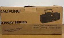 Califone 2395AV Music Maker CD/Dual Cassette/Radio Boombox-Rare New Old Stock