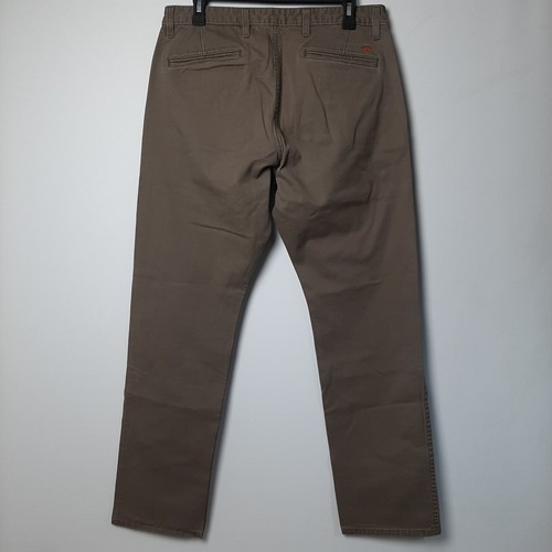 Dockers Slim Tapered Khaki Pants Mens Size 34x32 (Fits 32x31) Brown Stretchy - Picture 4 of 16