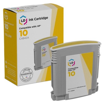 LD C4838A Yellow Ink Cartridge for HP 11 100plus 100ps 110 110plus 2300dtn 1100d