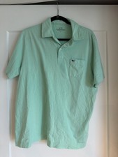 Vineyard Vines Polo Shirt Mens Large Green Pocket Whale Logo Casual Comfort