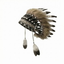 Feather Headdress Dramatic Feather Headpiece Decorative for Partygoers, Dancers