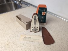 Vintage Wittner Taktell Piccolo Metronome Made In Germany Light Brown W/ OG Box