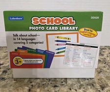 Lakeshore School Photo Card Library Flash Cards English Language Learners Age 3 