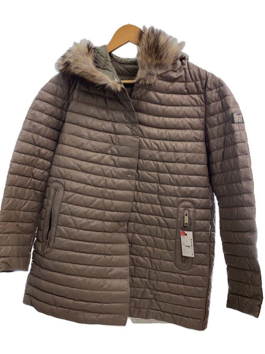 ALTRA ADORE ALTRE ETICHETTE CAPPOTTO 38 PELLE DI PECORA BEIGE PELLICCIA DI MARMOTTA SOLIDA