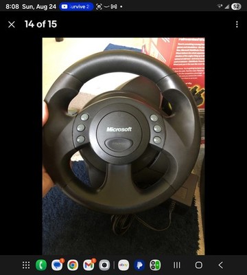 Microsoft SideWinder - Precision Racing Steering Wheel With Pedals USB