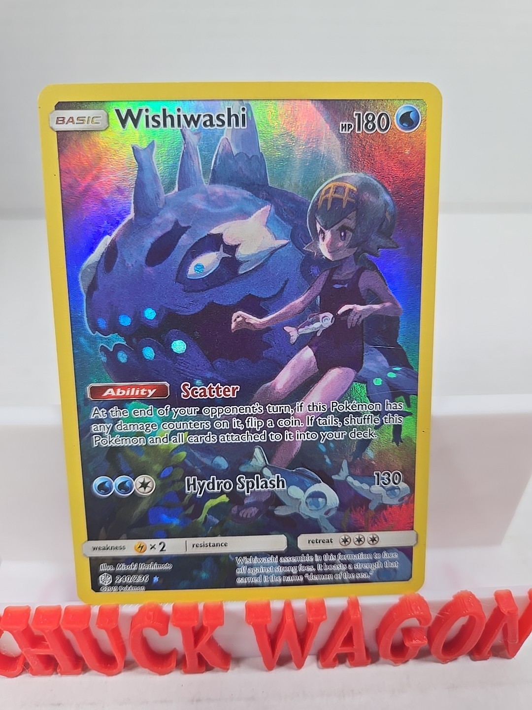 Pokemon Wishiwashi 240/236 Sun & Moon Cosmic Eclipse Character Rare Near Mint