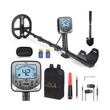 Metal Detector for Adults Waterproof DD Coil Up to 16 Inch Depth with 5 Detec...