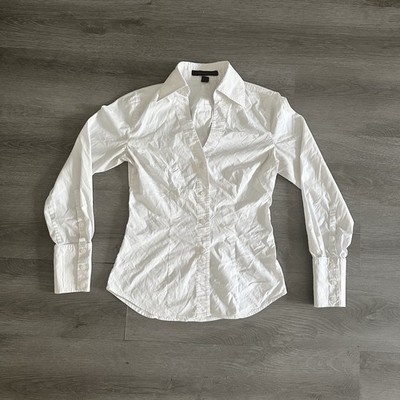 Express Women Design Studio White Button Shirt Size XS