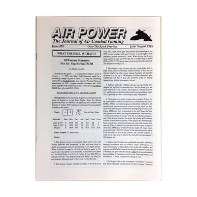 #ad Air Power Air Power Ma #28 quot;Sci Fi Fantasy Scenarios for Air Superiori Mag VG $80.00