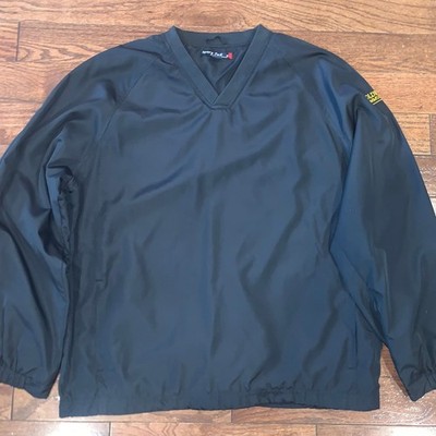 Sport-Tek Black Windbreaker Pullover Corporatecore Normcore Size L