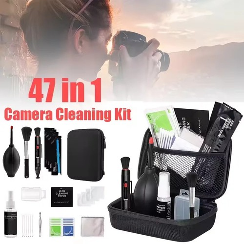 47PCS Camera Cleaning Kit DSLR Lens Sensor Cleaner for Canon Nikon Sony