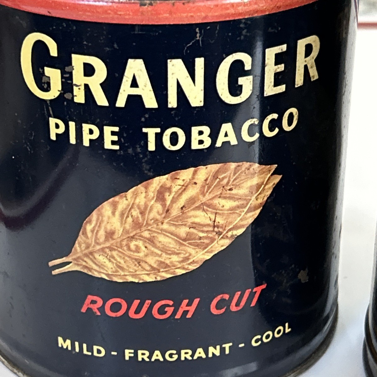 Granger Pipe Tobacco Tins EMPTY Rough Cut Lot of 2 Liggett & Myers