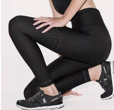 Lululemon In Focus Run Black Tight Leggings Women’s 10 Athleisure Yoga Lounge