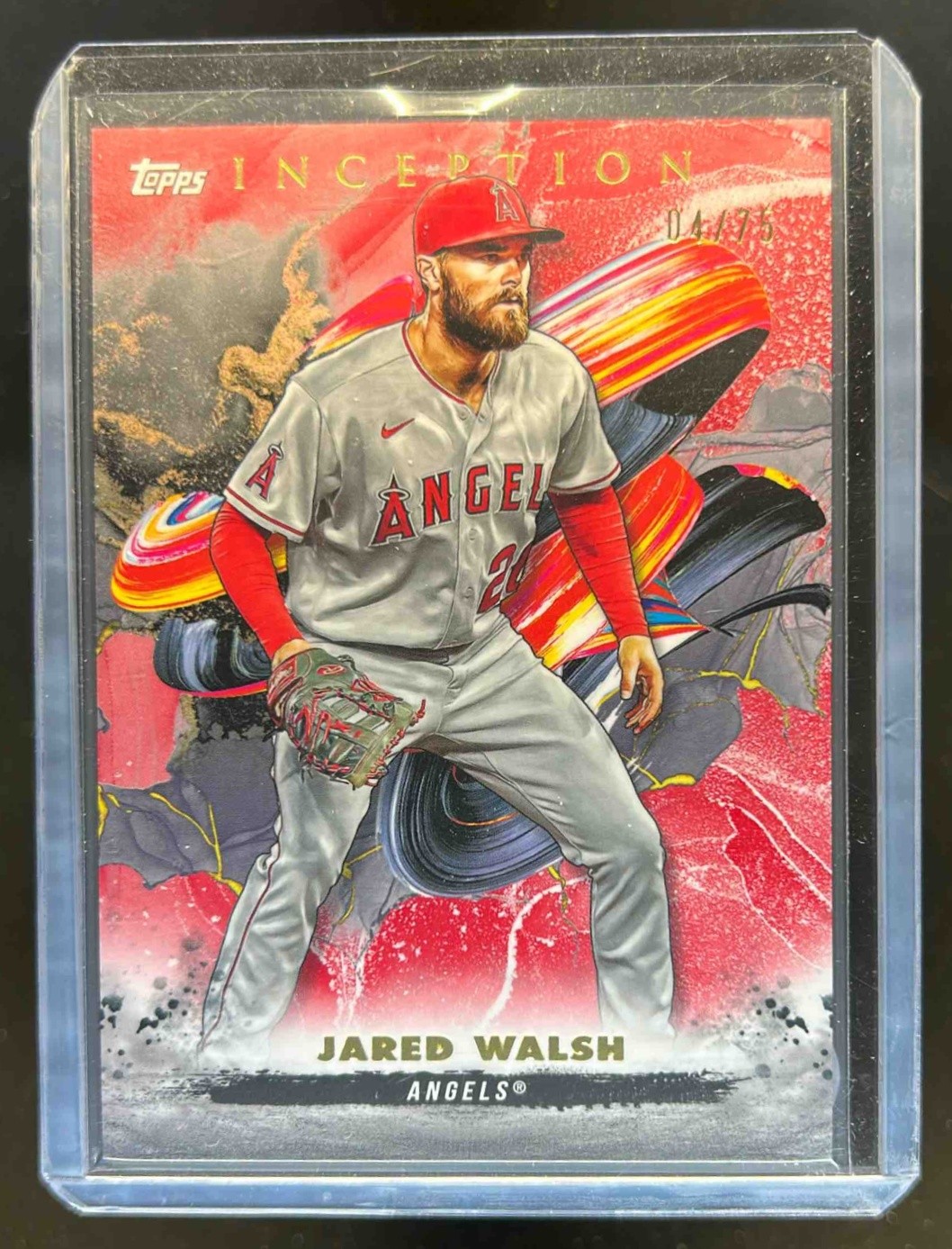 2023 Topps Inception Jared Walsh Red #4/75 Angels