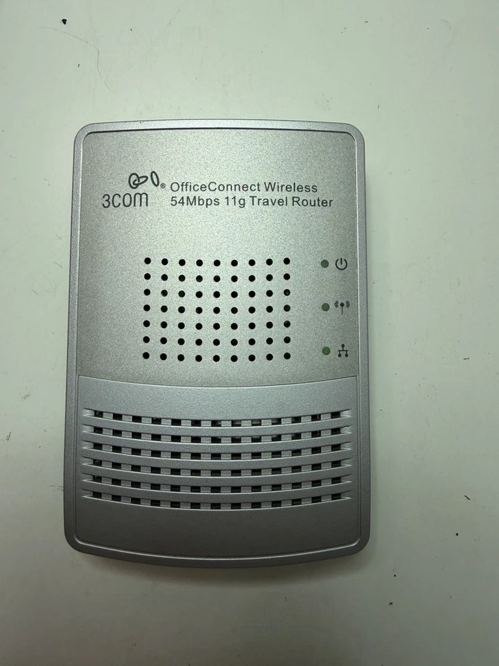 Router de viaje vintage 3Com OfficeConnect 54Mbps 11g WL-534 Foto 2 de 4