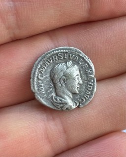 Antike römische Silbermünze Severus Alexander 222 235 n. Chr. AR Denar.