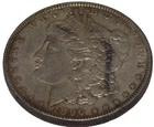 1896 Morgan Silver Dollar Philadelphia Mint Naturally Toned $1 90% Silver BU