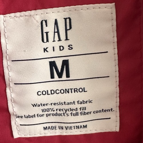 GAP Kids Pink ColdControl Puffer Vest Girl’s Size Medium - Picture 3 of 4