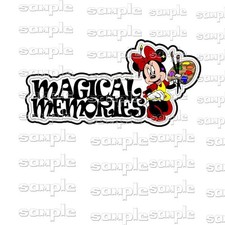 Disney Magical Memories nn Pre-made Scrapbook Page Paper Piece die cut