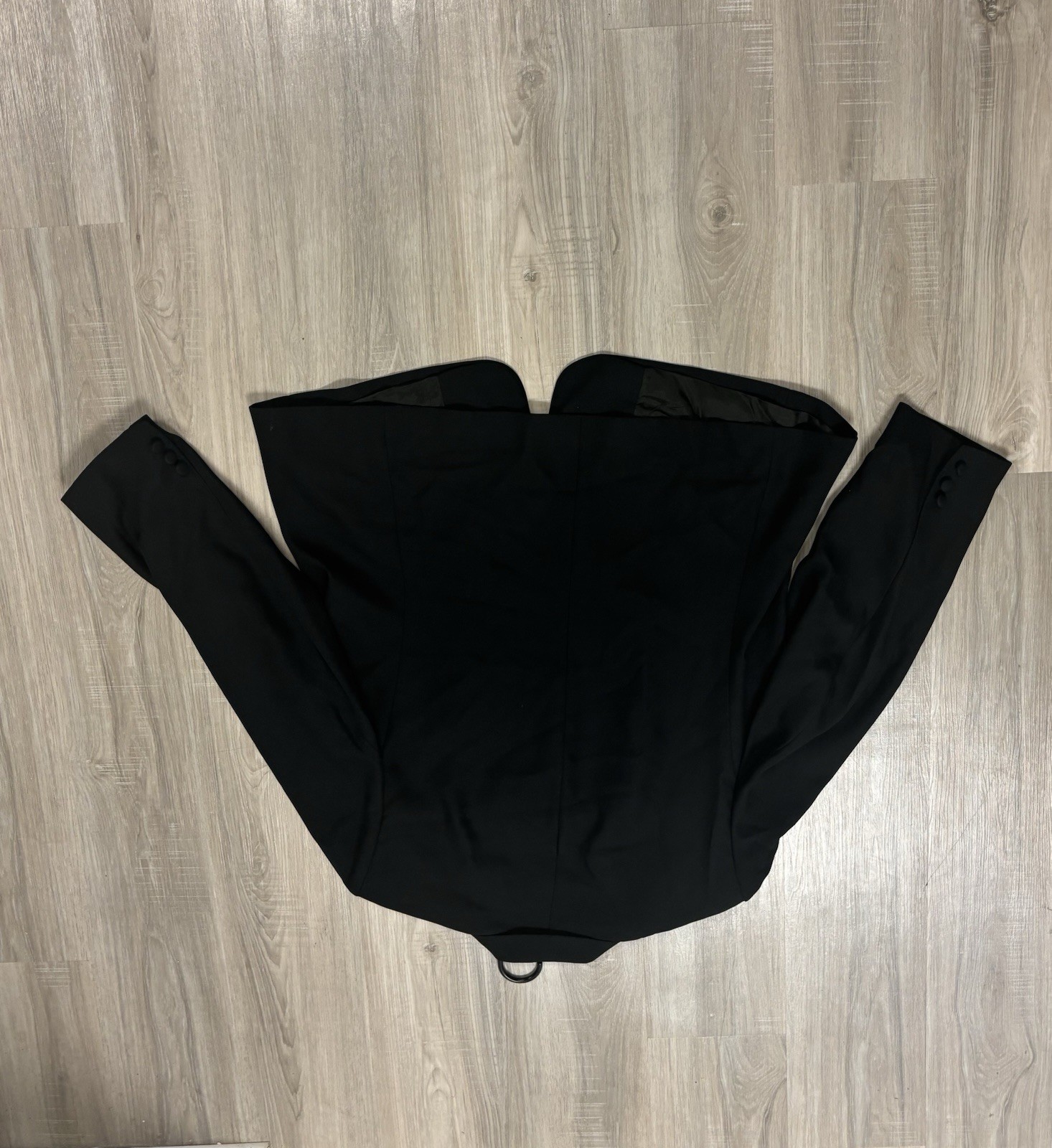 NWT John Meyer Of Norwich Black Embellished Rhinestone Sleeve Blazer 22W