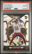 2022 Panini Select #76 Sam Howell Silver Prizm RC PSA 10 Washington Commanders