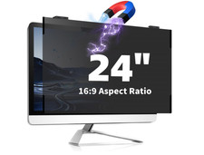 Magnetic Computer Privacy Screen 24", Removable Hanging Privacy Screen Shield