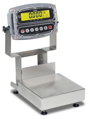 Cardinal CA8-15KGW-190 Admiral Series IP69K Washdown Bench Scale, 15kg x 0.001kg