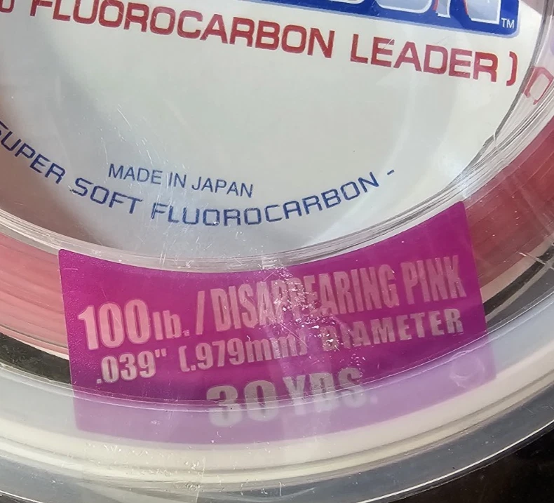Fluorocarbono Yo-Zuri H.D. Carrete Dispearing Pink 30yds 100LB NUEVO EN CAJA ENVÍO GRATUITO Foto 2 de 4