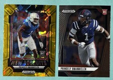 (2) 2025 Panini Prizm DP Princely Umanmielen #14 Gold Ice Prizm #92 Base Rookies