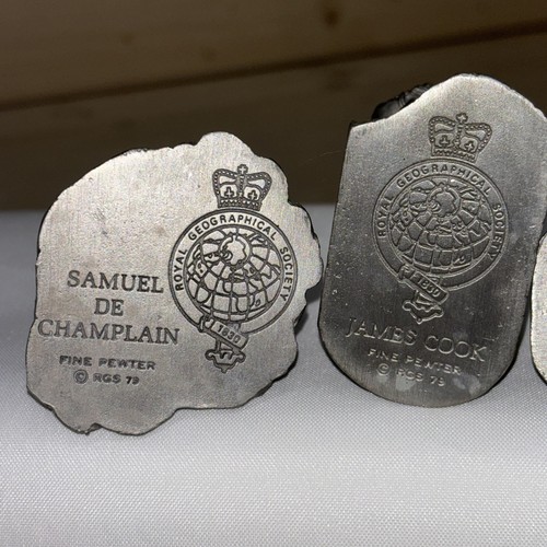 ROYAL GEOGRAPHICAL SOCIETY 1830 FINE PEWTER FIGURINES Vintage SET OF 11 FIGURES - Picture 7 of 24
