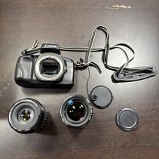 Canon EOS 750QD 35mm Film Camera Body w/ EF 35-105mm 80-200mm