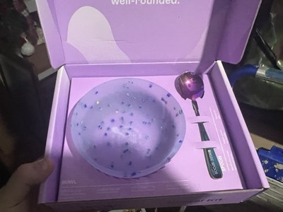 Magic Spoon Viral Silicone Cereal Bowl and Spoon Perfect For Large Lavender