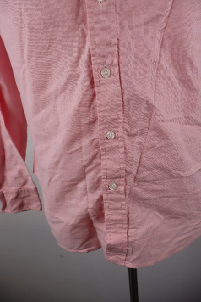 Ralph Lauren Camisa Mujer Algodón Rosa Unicolor Manga Larga Casual - Imagen 4 de 4
