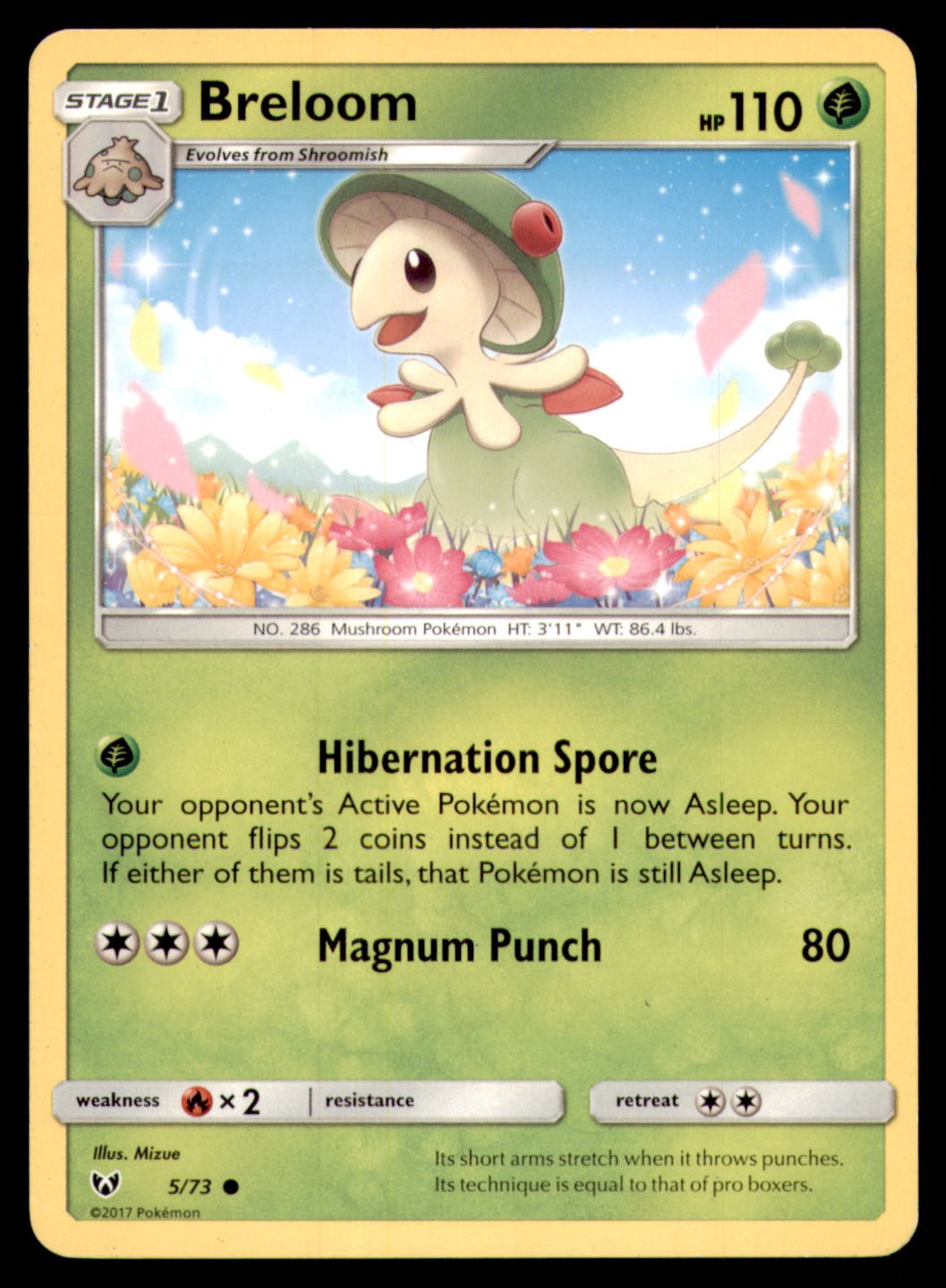 Breloom 5/73 Shining Legends 2017 Mizue