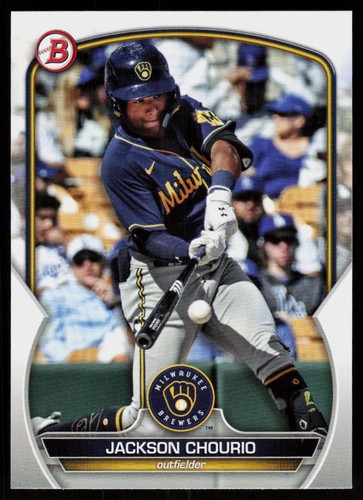 2023 Bowman Draft Jackson Chourio #BD-156 BASEBALL Milwaukee Brewers - Bild 1 von 2