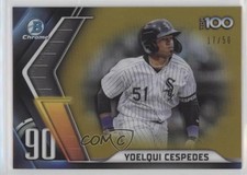 2022 Bowman Chrome Scouts Top 100 Gold Refractor 17/50 Yoelqui Cespedes 05gv
